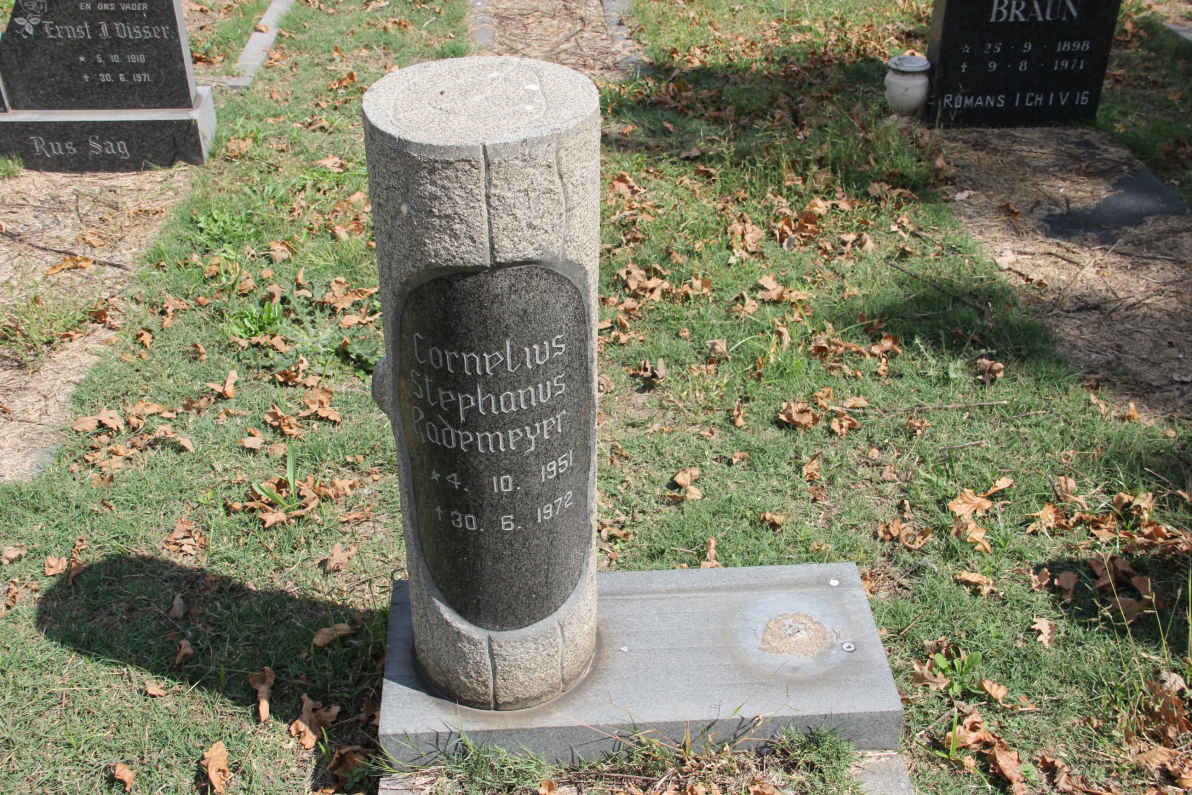 RADEMEYER Cornelius Stephanus 1951-1972