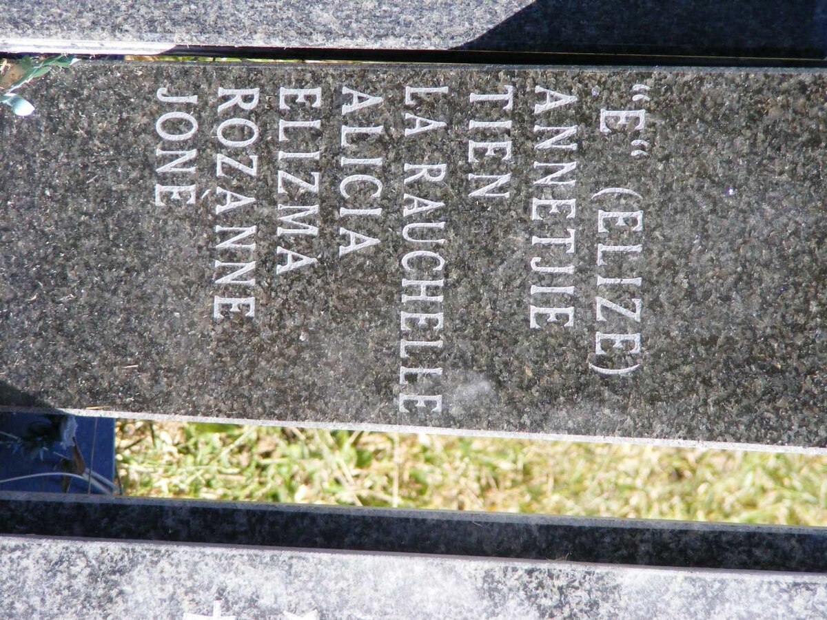 RAUTENBACH Anna 1905-1988 :: RAUTENBACH Elize 1935-2011 :: RAUTENBACH Max 1931-2005