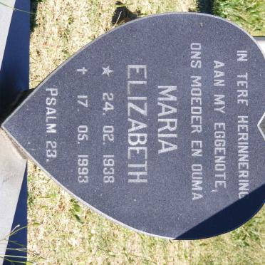 RENISON Marais 1936-1995 &amp; Maria Elizabeth 1938-1993