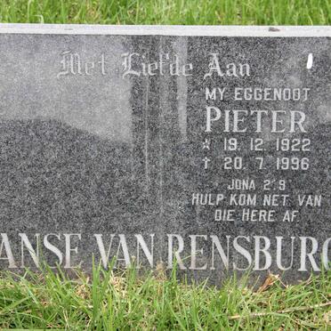 RENSBURG Pieter, Janse van 1922-1996
