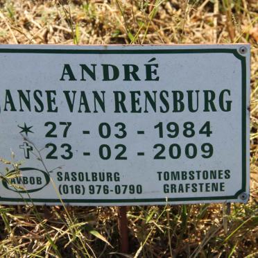 RENSBURG André, Janse van 1984-2009