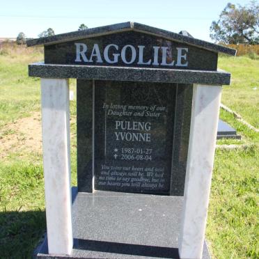 RAGOLILE Puleng Yvonne 1987-2006