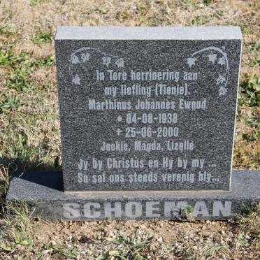 SCHOEMAN Marthinus Johannes Ewood 1938-2000