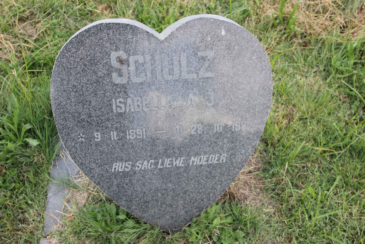 SCHULZ Isabella A.J. 1891-1981