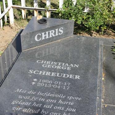 SCHREUDER Christiaan George 1966-2013