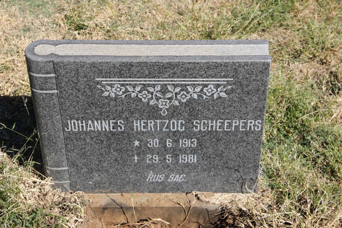 SCHEEPERS Johannes Hertzog 1913-1981