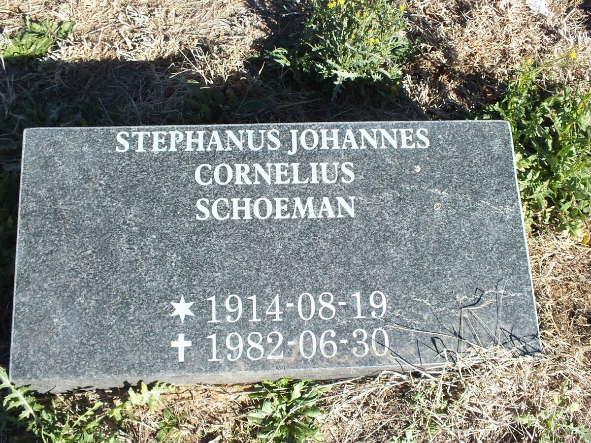 SCHOEMAN Stephanus Johannes Cornelius 1914-1982