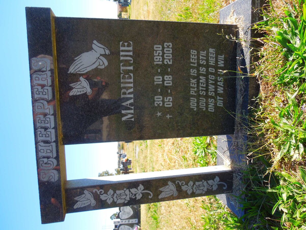 SCHEEPERS Marietjie 1950-2003