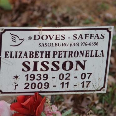 SISSON Elizabeth Petronella 1939-2009