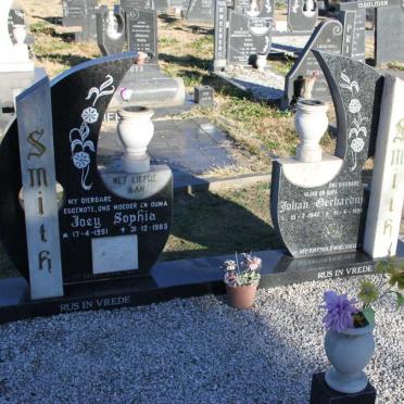SMITH Johan Gerhardus 1947-1996 &amp; Joey Sophia 1951-1985