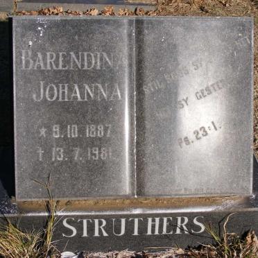 STRUTHERS Barendina Johanna 1887-1981