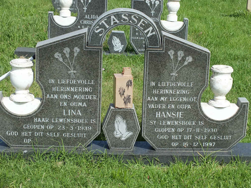 STASSEN Hansie 1930-1997 &amp; Lina 1939-