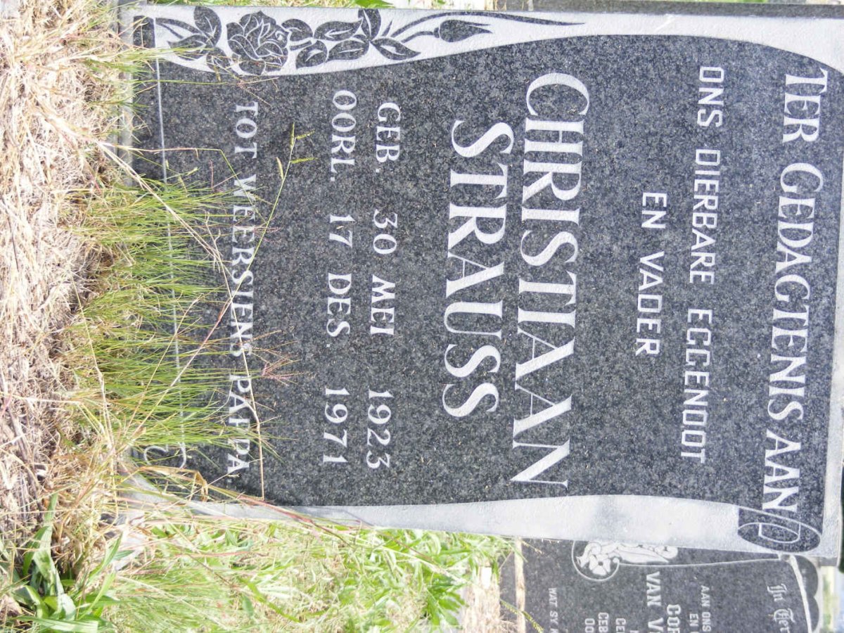 STRAUSS Christiaan 1923-1971