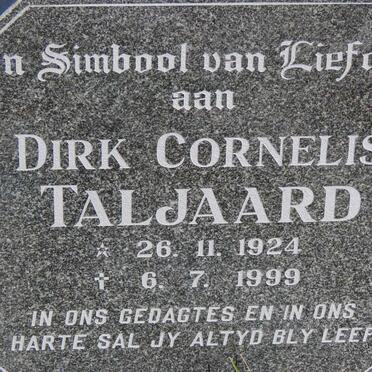 TALJAARD Dirk Cornelis 1924-1999