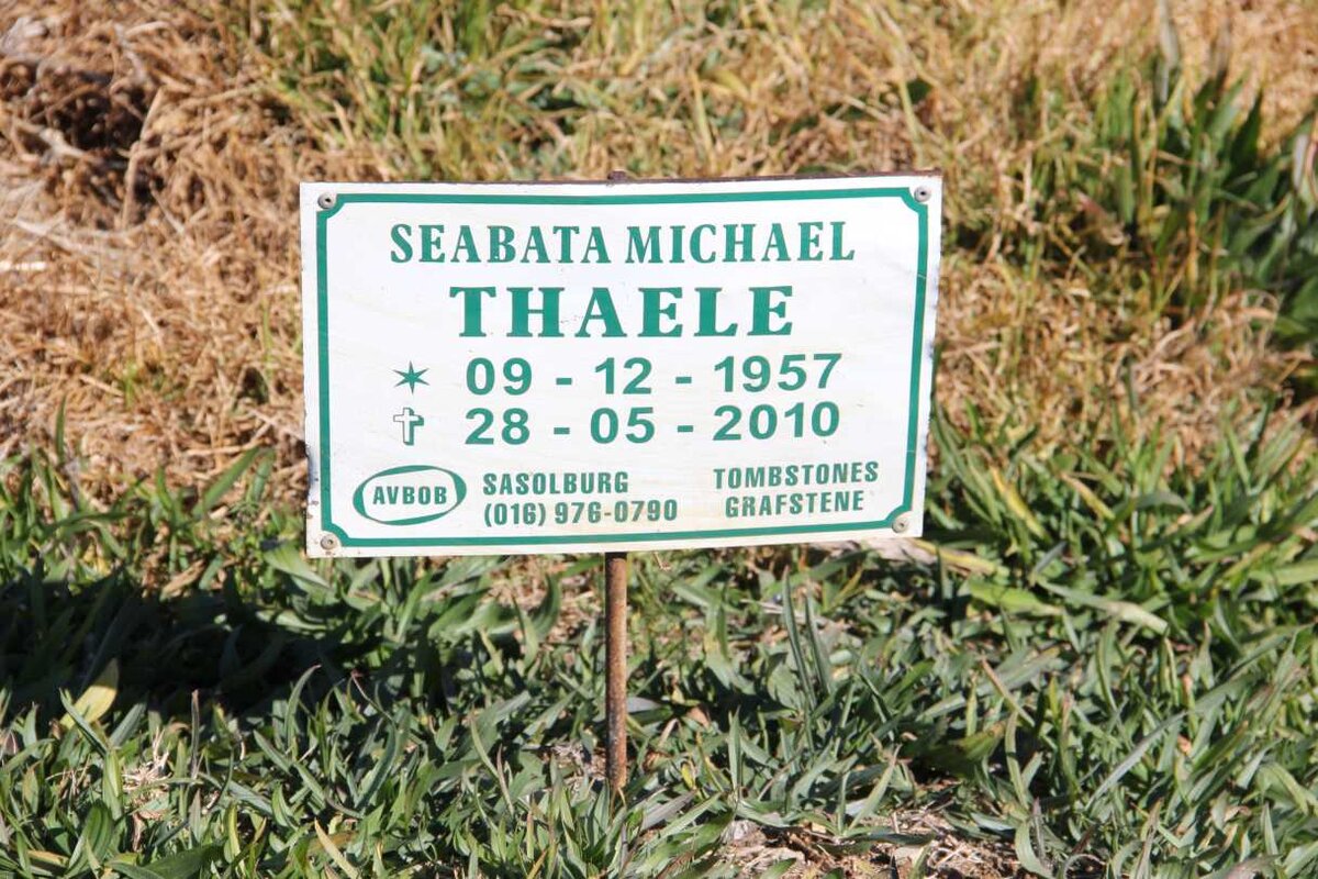 THAELE Seabata Michael 1957-2010
