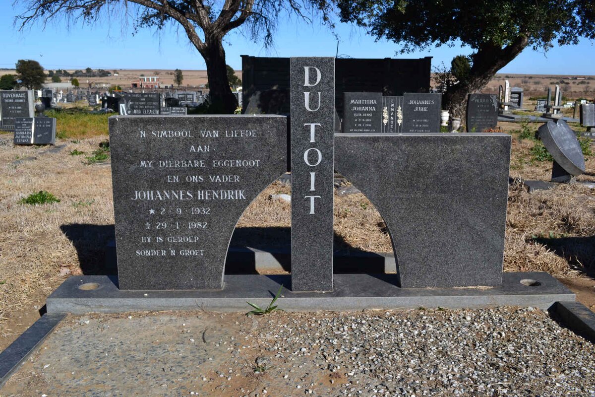 TOIT Johannes Hendrik, du 1932-1982