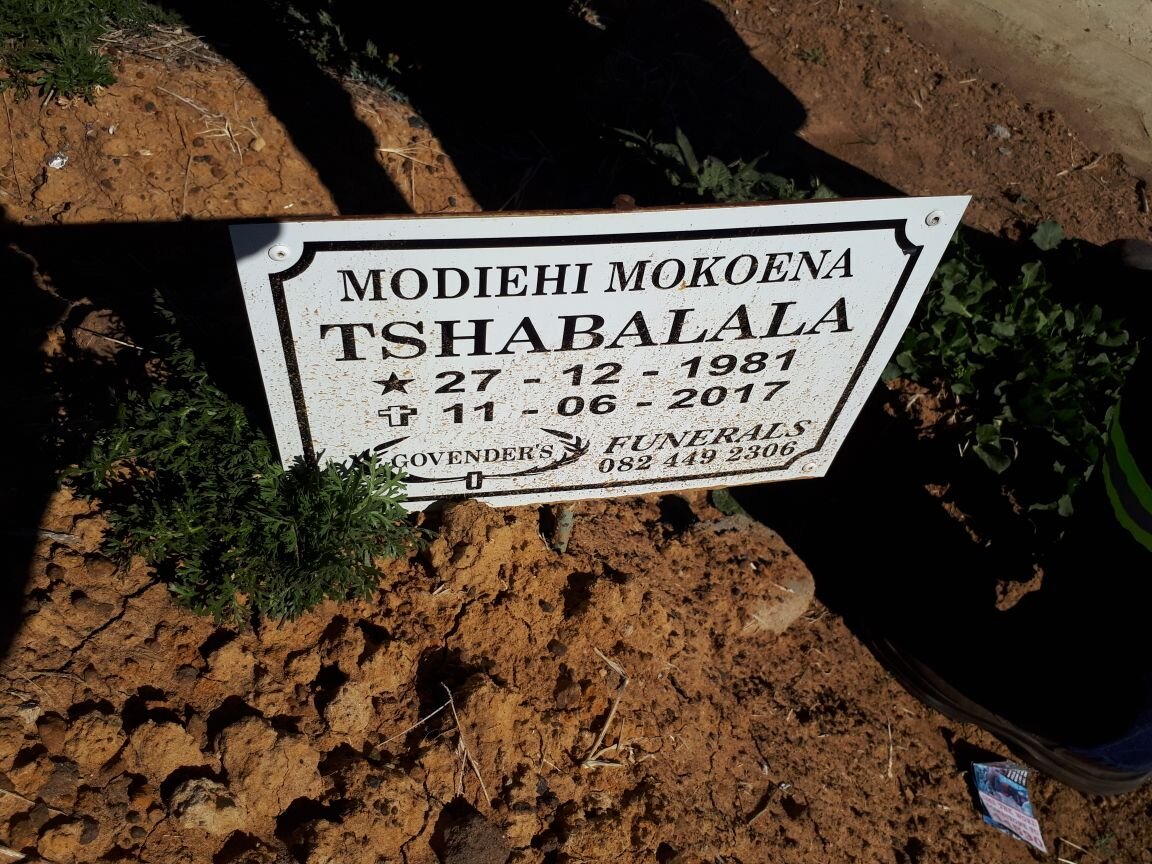 TSHABALALA Modiehi Mokoena 1981-2017