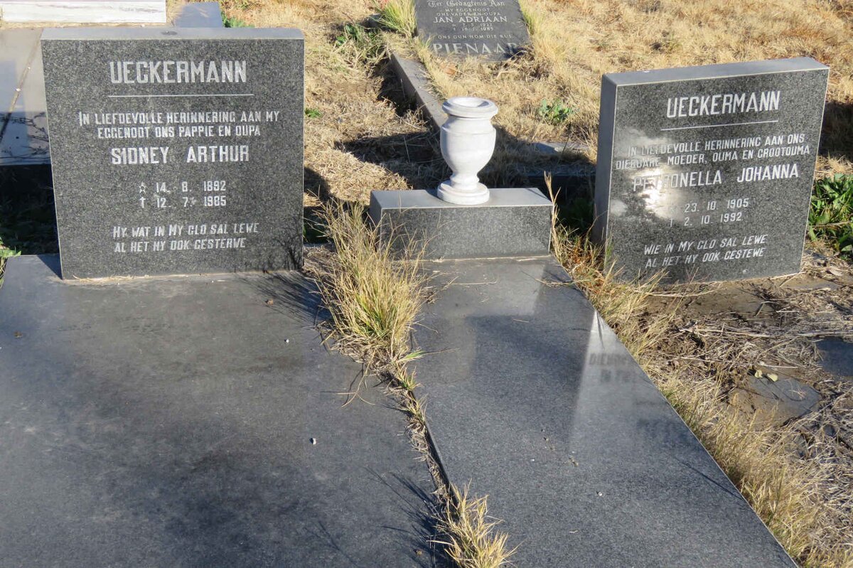 UECKERMANN Sidney Arthur 1892-1985 &amp; Petronella Johanna 1905-1992