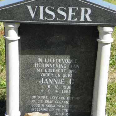 VISSER Jannie C. 1930-1993