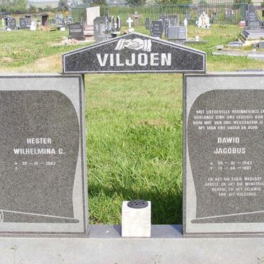 VILJOEN Dawid Jacobus 1943-1997 &amp; Hester Wilhelmina C. 1947-