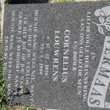 VERMAAS Cornelius Louwrens 1978-1998