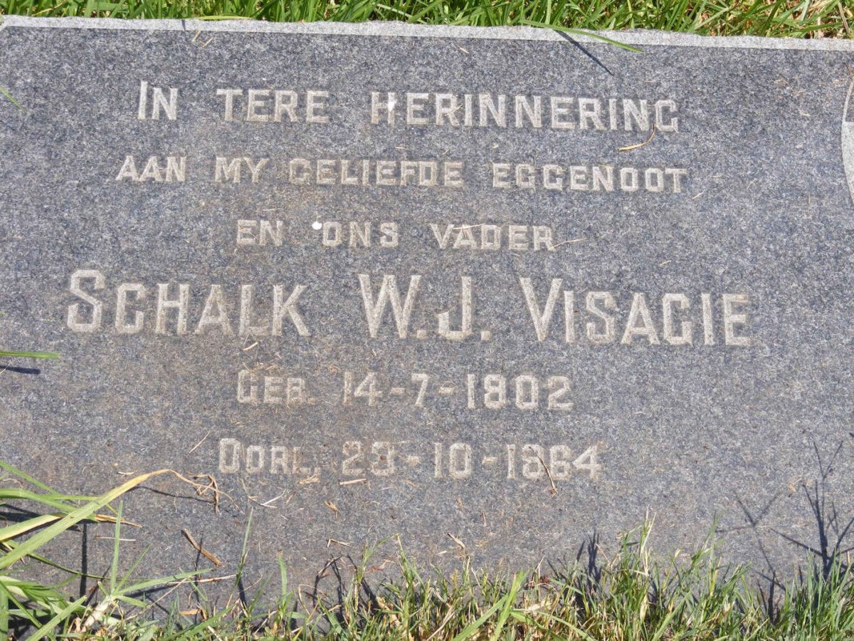 VISAGIE Schalk W.J. 1902-1964