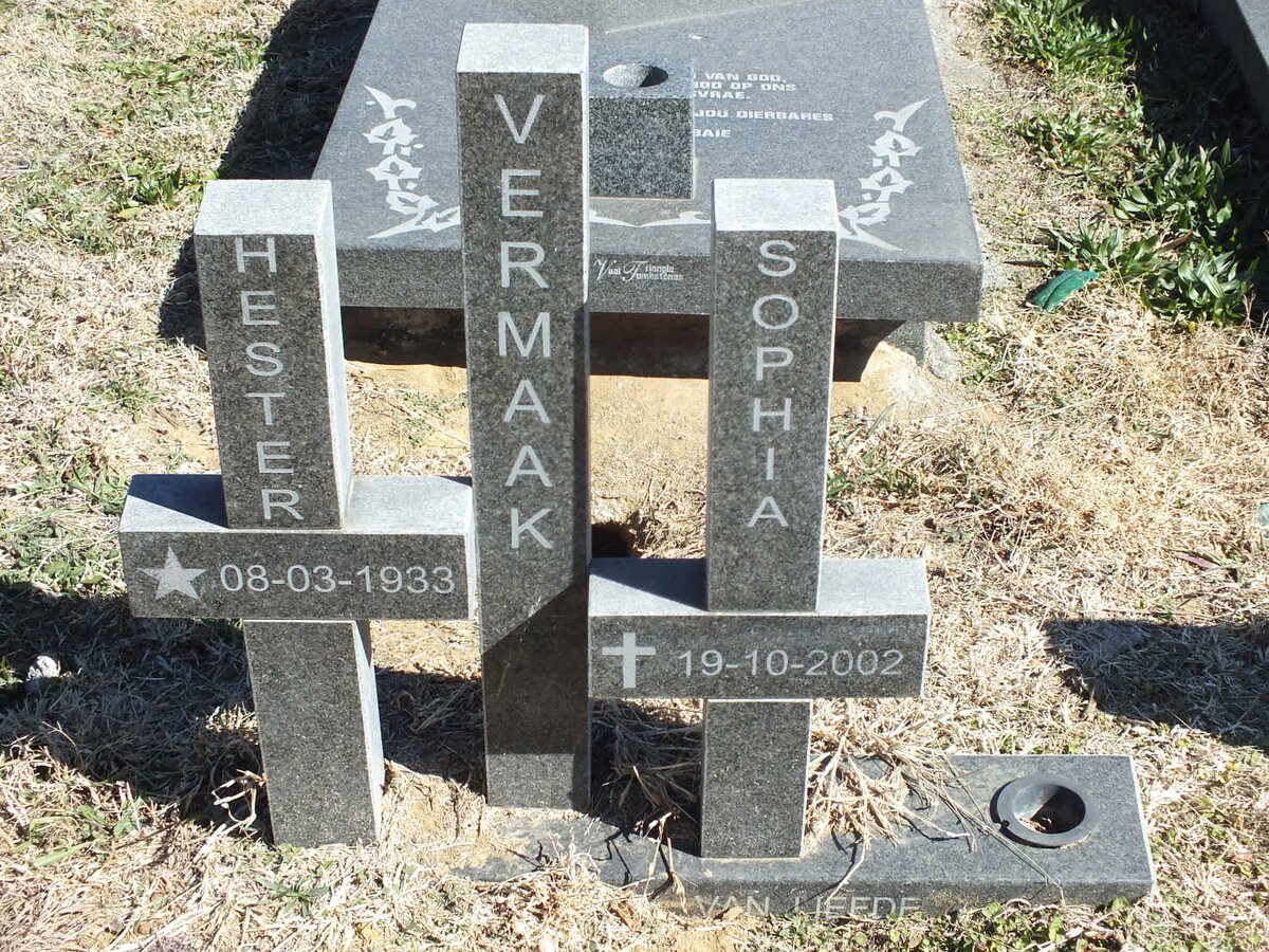 VERMAAK Hester Sophia 1933-2002