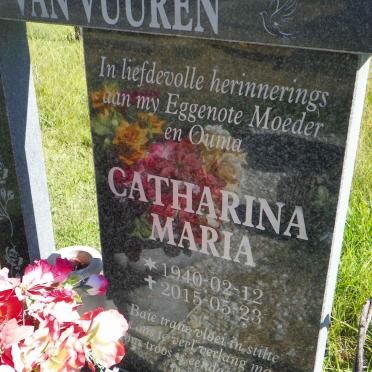 VUUREN Catharina Maria, van 1940-2015