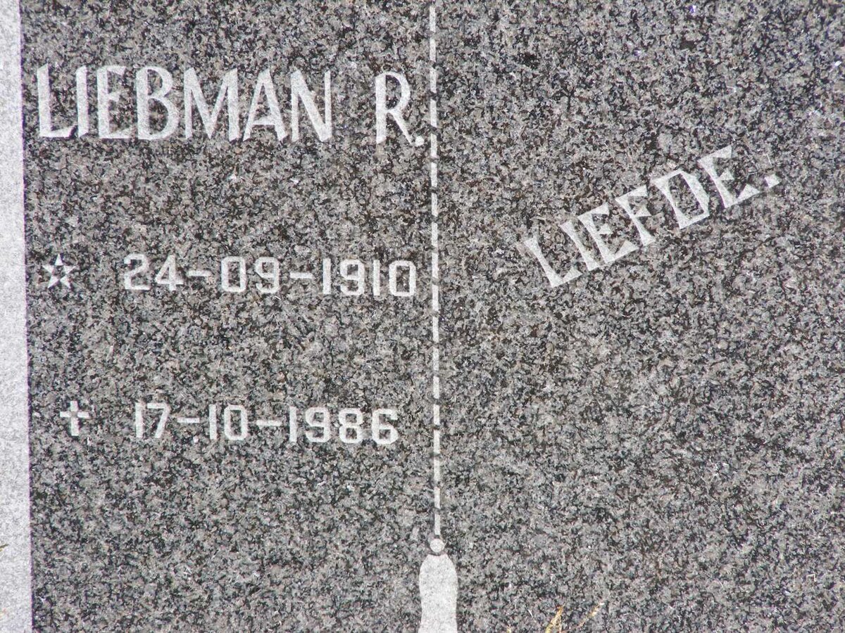 VERSTER Liebman R. 1910-1986 &amp; Elizabeth 1916-1992