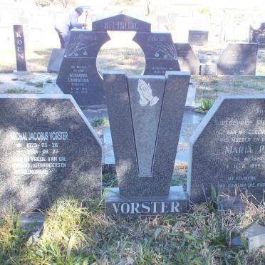 VORSTER Michal Jacobus 1923-2004 &amp; Maria P. 1924-1995 