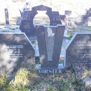 VORSTER Michal Jacobus 1923-2004 &amp; Maria P. 1924-1995 
