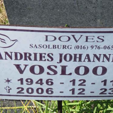 VOSLOO Andries Johannes 1946-2006