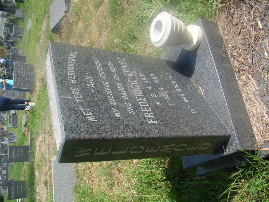 WELGEMOED Frederick Ernst 1907-1969