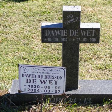 WET Dawid du Buisson, de 1930-2004