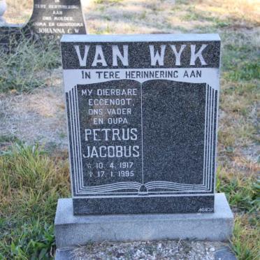 WYK Petrus Jacobus, van 1917-1995