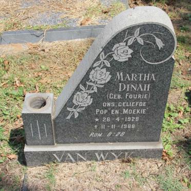 WYK Martha Dinah, van nee FOURIE 1928-1968