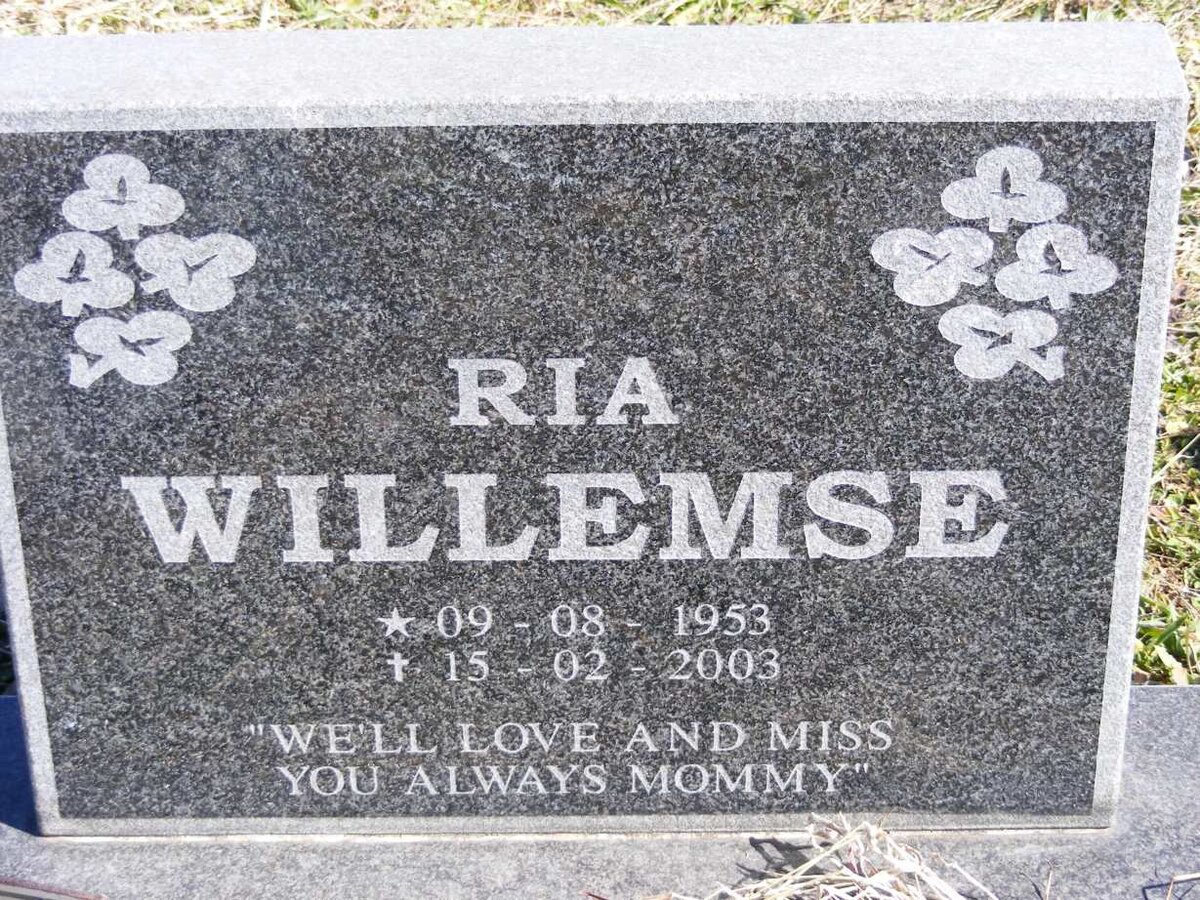 WILLEMSE Maria Catherina Bardendiena, CORDIER 1953-2003