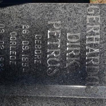 ZYL Gerhardus Dirk Petrus, van 1897-1982