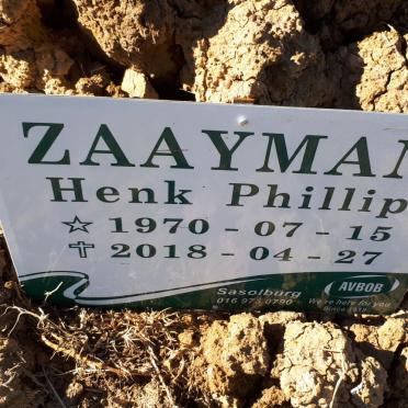 ZAAYMAN Henk Phillip 1970-2018