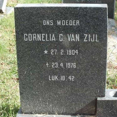 ZIJL Cornelia G., van 1904-1976