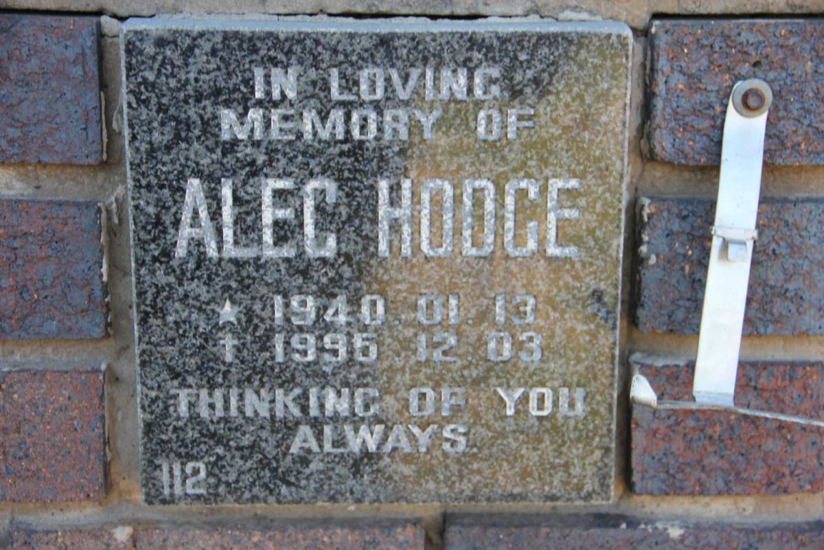 HODGE Alec 1940-1995