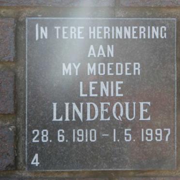 LINDEQUE Lenie 1910-1997