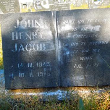 ? John Henry Jacob 1943-1989