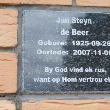 BEER Jan Steyn, de 1925-2007