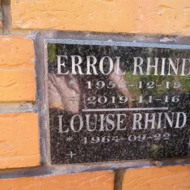 RHIND Errol 1956-2019 &amp; Louise 1964-