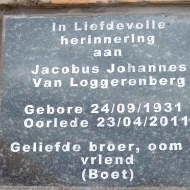 LOGGERENBERG Jacobus Johannes, van 1931-2011
