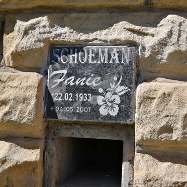SCHOEMAN Fanie 1933-2007