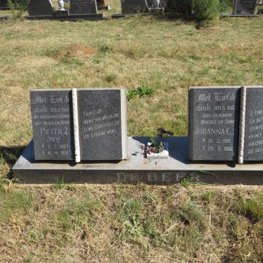 BEER Pieter Z., de 1907-1991 &amp; Johanna C. 1911-1992