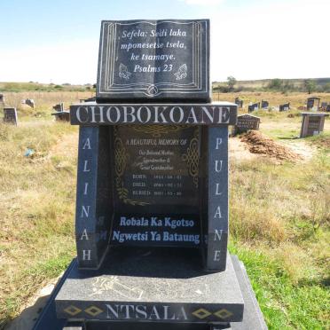 CHOBOKOANE Alinah Pulane 1933-2021