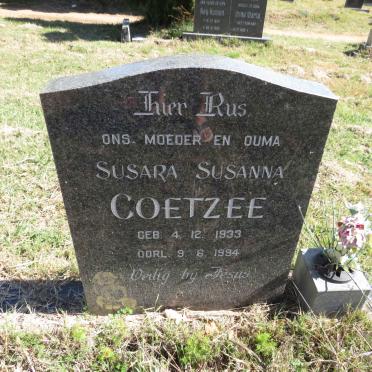 COETZEE Susara Susanna 1933-1994